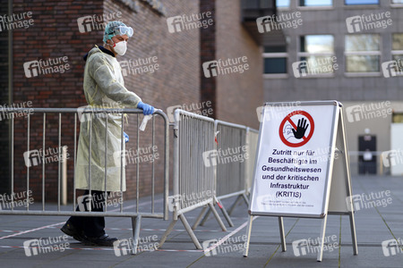 Corona-Testzentrum in Köln