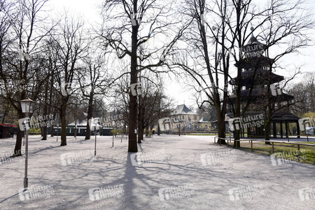Englischer Garten während der Corona-Krise in München