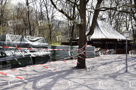 Englischer Garten während der Corona-Krise in München