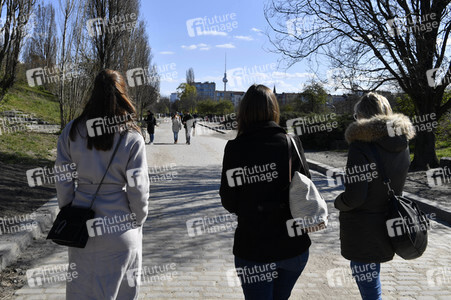 Der Mauerpark während der Corona-Krise in Berlin