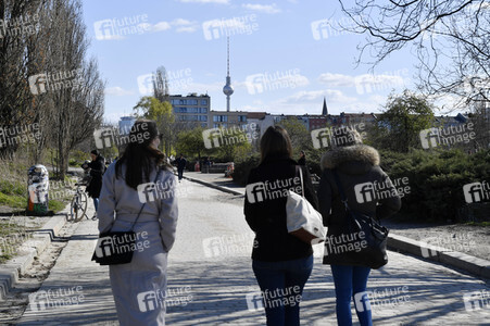 Der Mauerpark während der Corona-Krise in Berlin