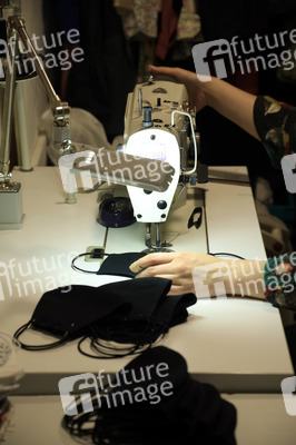 Symbolbild selbstgenähter Mundschutz