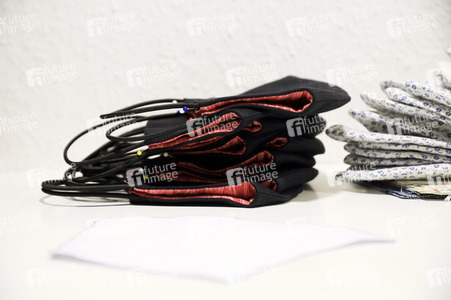 Symbolbild selbstgenähter Mundschutz