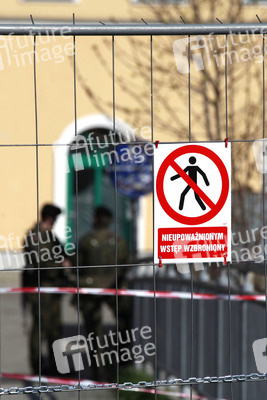 Gesperrter Grenzübergang  in Görlitz