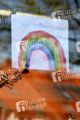 Fensterbilder in einer Grundschule in Hannover