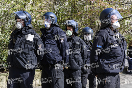 Protest gegen Einschränkung der Grundrechte in Berlin