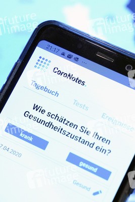 Symbolfoto CoroNotes-App
