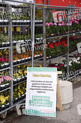 Symbolfoto Öffnung der Gartencenter und Baumärkte in Bayern
