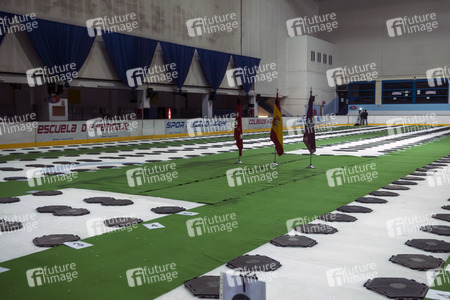 Schließung der Behelfs-Leichenhalle in Madrid