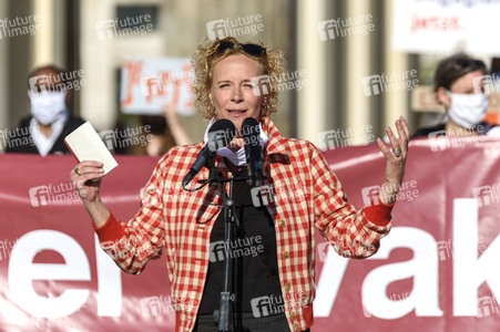 Demonstration für die Evakuierung der griechischen Flüchtlingslager in Berlin