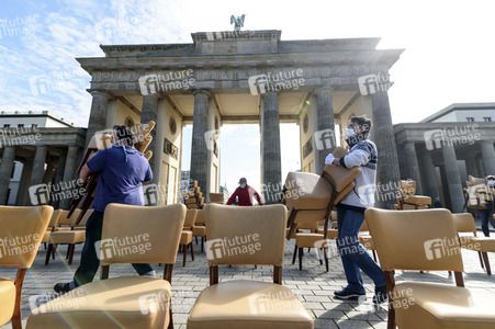 Protest wegen unzureichender Coronahilfe in Berlin