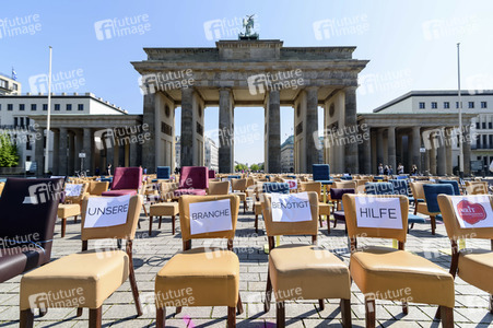 Protest wegen unzureichender Coronahilfe in Berlin