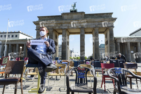 Protest wegen unzureichender Coronahilfe in Berlin