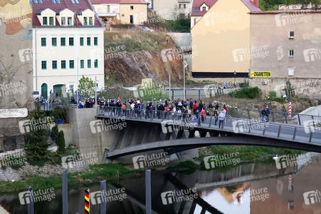 Demonstration gegen Schließung der deutsch-polnischen Grenze in Görlitz
