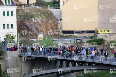 Demonstration gegen Schließung der deutsch-polnischen Grenze in Görlitz