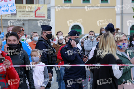 Demonstration gegen Schließung der deutsch-polnischen Grenze in Görlitz