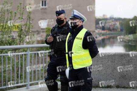 Demonstration gegen Schließung der deutsch-polnischen Grenze in Görlitz