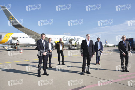 Ankunft von Corona-Schutzmaterialien aus China in Hannover