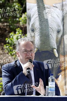 Pressegespräch mit den Ministerpräsidenten Kretschmer und Haseloff in Halle