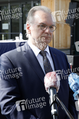 Pressegespräch mit den Ministerpräsidenten Kretschmer und Haseloff in Halle