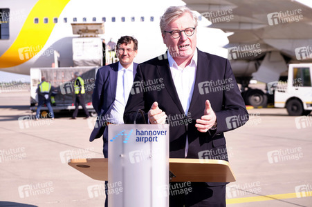 Ankunft von Corona-Schutzmaterialien aus China in Hannover