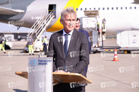 Ankunft von Corona-Schutzmaterialien aus China in Hannover