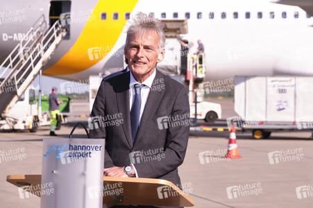 Ankunft von Corona-Schutzmaterialien aus China in Hannover