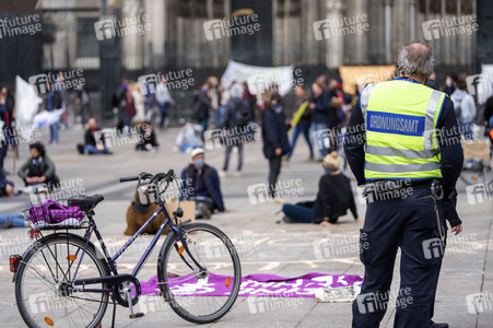 1. Mai-Demonstration in Köln