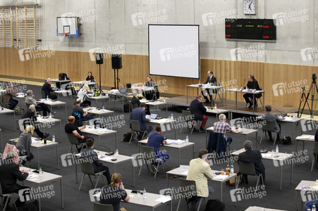 Sitzung des Görlitzer Stadtrats nach Corona-Schutzverordnung in Görlitz