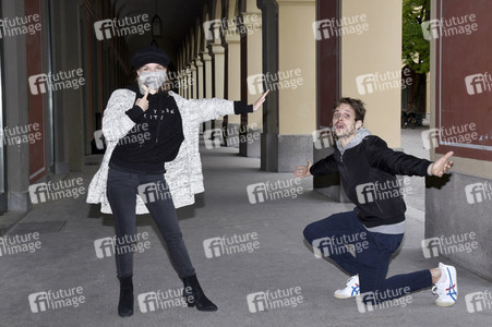 Fototermin mit Philip Birnstiel und Darya Gritsyuk in München