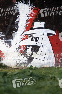 Grafitti 'Spion & Spion' in Köln