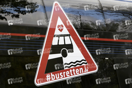 Reisebusdemo in Hamburg