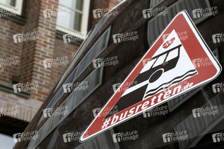 Reisebusdemo in Hamburg