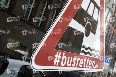 Reisebusdemo in Hamburg