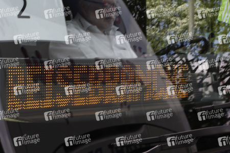 Reisebusdemo in Hamburg