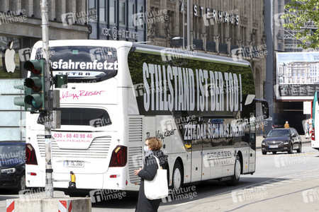 Reisebusdemo in Hamburg