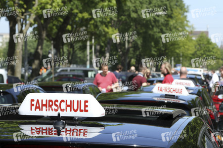 Fahrschuldemo in Hamburg