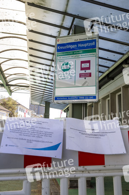 Landesgrenze Deutschland - Schweiz während der Coronakrise in Konstanz