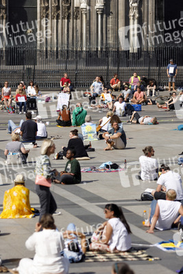 Demo gegen Corona-Maßnahmen in Köln