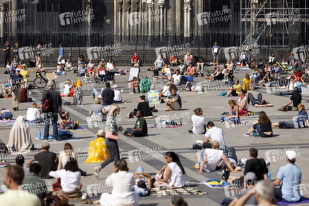 Demo gegen Corona-Maßnahmen in Köln