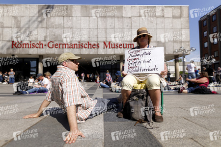 Demo gegen Corona-Maßnahmen in Köln