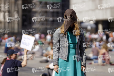 Demo gegen Corona-Maßnahmen in Köln