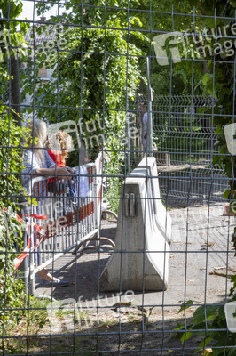 Landesgrenze Deutschland - Schweiz während der Coronakrise in Konstanz