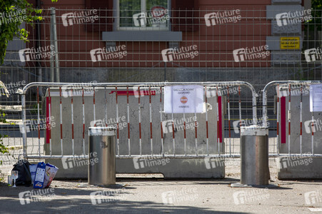 Landesgrenze Deutschland - Schweiz während der Coronakrise in Konstanz