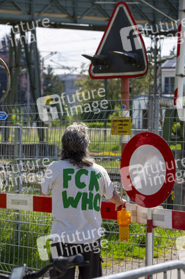 Landesgrenze Deutschland - Schweiz während der Coronakrise in Konstanz