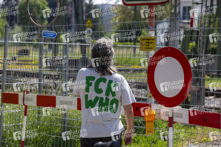 Landesgrenze Deutschland - Schweiz während der Coronakrise in Konstanz