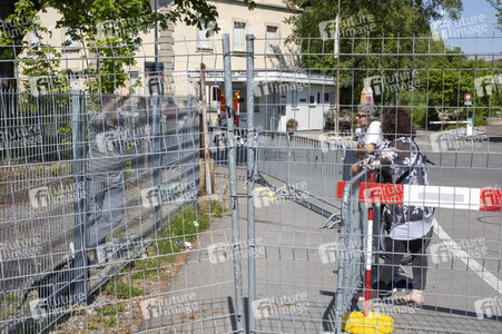 Landesgrenze Deutschland - Schweiz während der Coronakrise in Konstanz