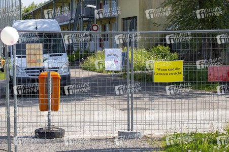 Landesgrenze Deutschland - Schweiz während der Coronakrise in Konstanz
