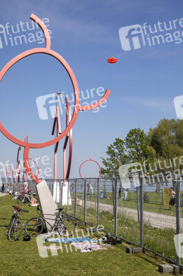 Landesgrenze Deutschland - Schweiz während der Coronakrise in Konstanz