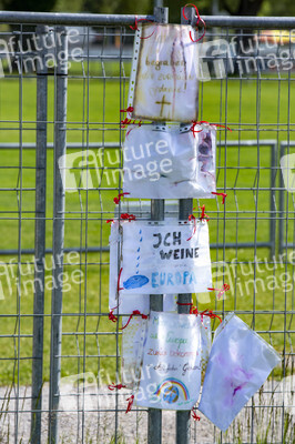 Landesgrenze Deutschland - Schweiz während der Coronakrise in Konstanz